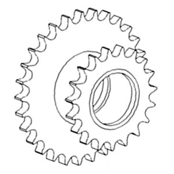 Aftermarket AH135611 Feeder House Drive Chain Idler Sprocket Fits JD 9500SH 9510SH 9550SH + COG10-0055 - main
